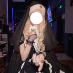 Design Concept:
This Gothic Lolita nun-style hair accessory is available in Beige with Black Veil and White with Black Veil, combining elegance with a punk-inspired edge. The elastic band ensures a secure and comfortable fit, while the soft, lightweight fabric allows the veil to drape naturally. Perfectly suited for Halloween, cosplay, themed gatherings, or daily Lolita styling, it adds a dramatic yet refined touch to any outfit.