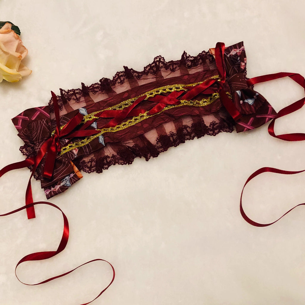Design Concept:
This Lolita hair accessory features a delicate lace KC-style headband, combining elegance with everyday wearability. Designed for tea parties, casual outings, and seasonal events, it adds a charming and feminine touch to any Lolita hairstyle. Available in Burgundy and Brown, it complements both sweet and classic Lolita aesthetics.