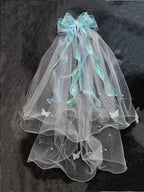 Lolita Handmade Flower Wedding Veil Super Fairy Bride Wedding Bow