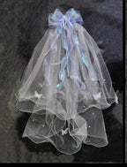 Lolita Handmade Flower Wedding Veil Super Fairy Bride Wedding Bow
