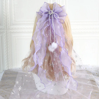 Lolita Hair Accessories Headband Big Bow Streamer Edge Clip Super Fairy Hairpin