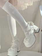 Middle Heel Waterproof Table Lolita Shoes Cute Sweet Girl Japanese Single Shoes Woman