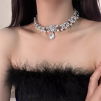 Lolita Necklace Accessories  Baroque White Floral Pearl Choker Lolita Elegant for Wedding