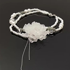 Lolita Necklace Accessories  Baroque White Floral Pearl Choker Lolita Elegant for Wedding