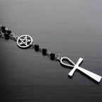 This Lolita Punk Gothic Cross Black Choker captures the essence of dark elegance and rebellious style. Made with soft lace and adorned with a striking cross pendant, it creates a bold statement for Halloween, cosplay, or subculture-inspired outfits. The adjustable design ensures comfort while enhancing any Gothic or Lolita coordinate. Perfect for parties, photo shoots, or daily wear for those who embrace unique fashion with a mysterious edge.