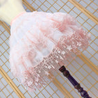 Lolita Petticoat Star Print Violent Hoop Cloud Silhouette Mid Length Extendable Underskirt Pink