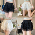 Lolita Petticoat White Black Lace Thin Cake Shorts Short Women's Summer