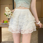 Lolita Petticoat White Black Lace Thin Cake Shorts Short Women's Summer