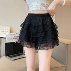 Lolita Petticoat White Black Lace Thin Cake Shorts Short Women's Summer