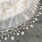 Lolita Petticoats Apricot Long Crinoline Stars Pannier Fishbone Adjustable Full Gown 25.5inches