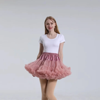 Lolita Petticoats Pink White Daily Puffy Sweet Crinoline Full Gown 15.5inches