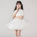 Lolita Petticoats White Cake Layer Ruffle Puffy Pannier Crinoline Organza 17.5inches