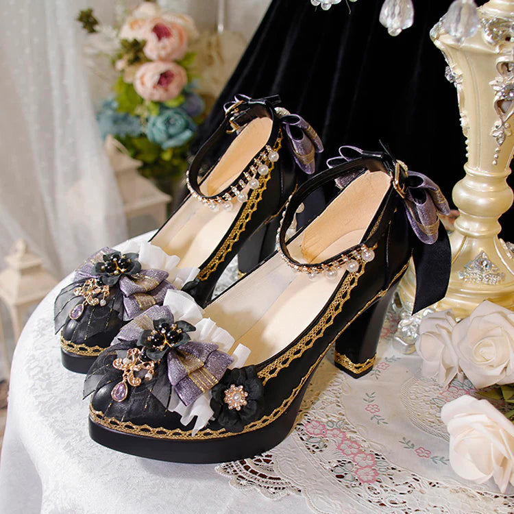 "Doll's Atelier"&nbsp;— Inspired by the delicate craftsmanship of vintage porcelain dolls and the whimsy of patisserie desserts, these heels blend JK school classic elements with Lolita fantasy. The chunky heel provides stability for playful steps, while lace and ribbon accents evoke a storybook charm.