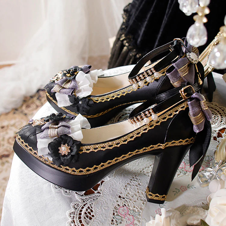 "Doll's Atelier"&nbsp;— Inspired by the delicate craftsmanship of vintage porcelain dolls and the whimsy of patisserie desserts, these heels blend JK school classic elements with Lolita fantasy. The chunky heel provides stability for playful steps, while lace and ribbon accents evoke a storybook charm.