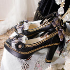 "Doll's Atelier"&nbsp;— Inspired by the delicate craftsmanship of vintage porcelain dolls and the whimsy of patisserie desserts, these heels blend JK school classic elements with Lolita fantasy. The chunky heel provides stability for playful steps, while lace and ribbon accents evoke a storybook charm.