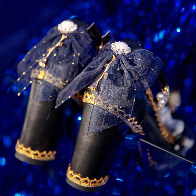 "Doll's Atelier"&nbsp;— Inspired by the delicate craftsmanship of vintage porcelain dolls and the whimsy of patisserie desserts, these heels blend JK school classic elements with Lolita fantasy. The chunky heel provides stability for playful steps, while lace and ribbon accents evoke a storybook charm.