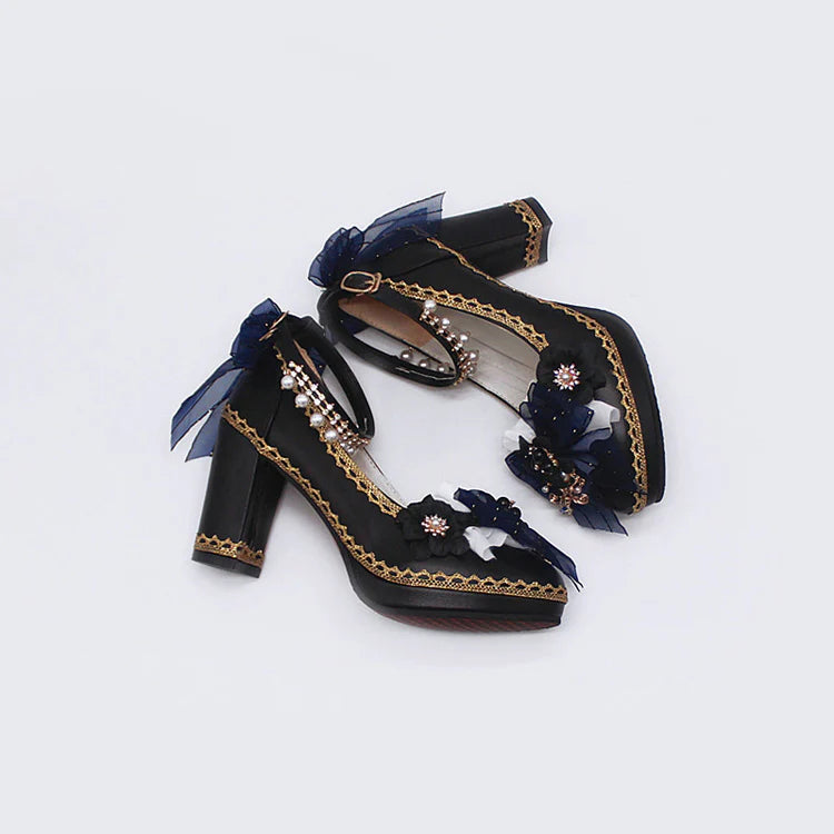 "Doll's Atelier"&nbsp;— Inspired by the delicate craftsmanship of vintage porcelain dolls and the whimsy of patisserie desserts, these heels blend JK school classic elements with Lolita fantasy. The chunky heel provides stability for playful steps, while lace and ribbon accents evoke a storybook charm.