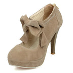 "Timeless Sweetness"&nbsp;— Inspired by the classic elegance of vintage confectionery packaging and the playful charm of Lolita fashion, these heels blend simplicity with sophistication. The pure color palette offers versatile styling options, while the bowknot detail adds a touch of romantic whimsy, making them perfect for both daily wear and special occasions.