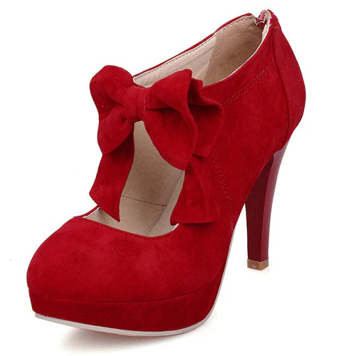 "Timeless Sweetness"&nbsp;— Inspired by the classic elegance of vintage confectionery packaging and the playful charm of Lolita fashion, these heels blend simplicity with sophistication. The pure color palette offers versatile styling options, while the bowknot detail adds a touch of romantic whimsy, making them perfect for both daily wear and special occasions.