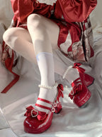 Lolita Shoes New Japanese Cute Round Head Lolita Shoes Single Shoes Women