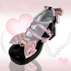 Lolita Shoes New Japanese Cute Round Head Lolita Shoes Single Shoes Women