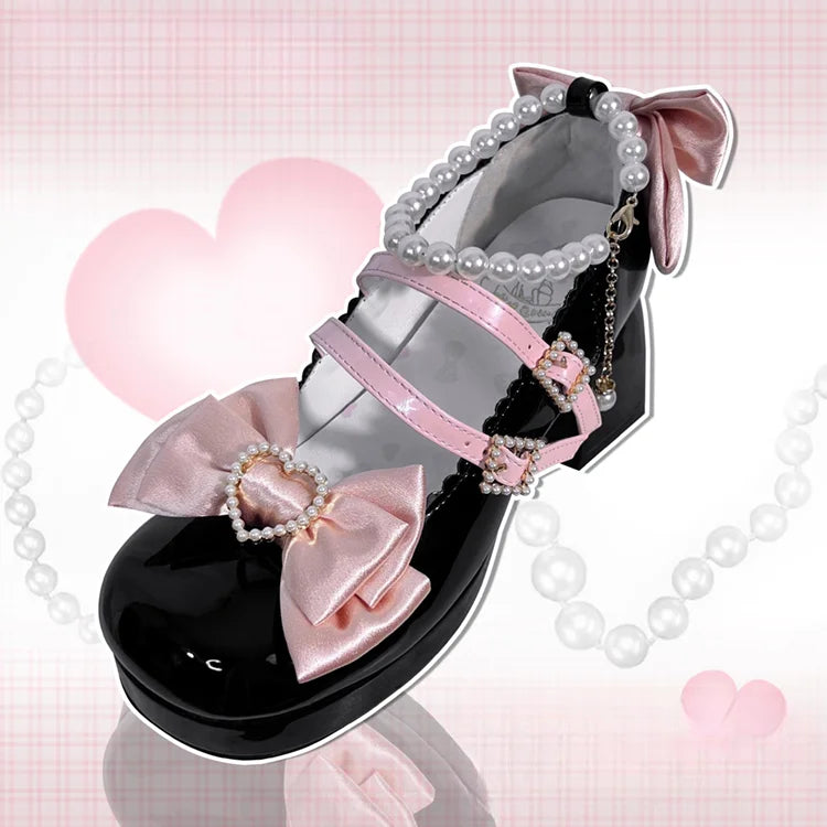 Lolita Shoes New Japanese Cute Round Head Lolita Shoes Single Shoes Women