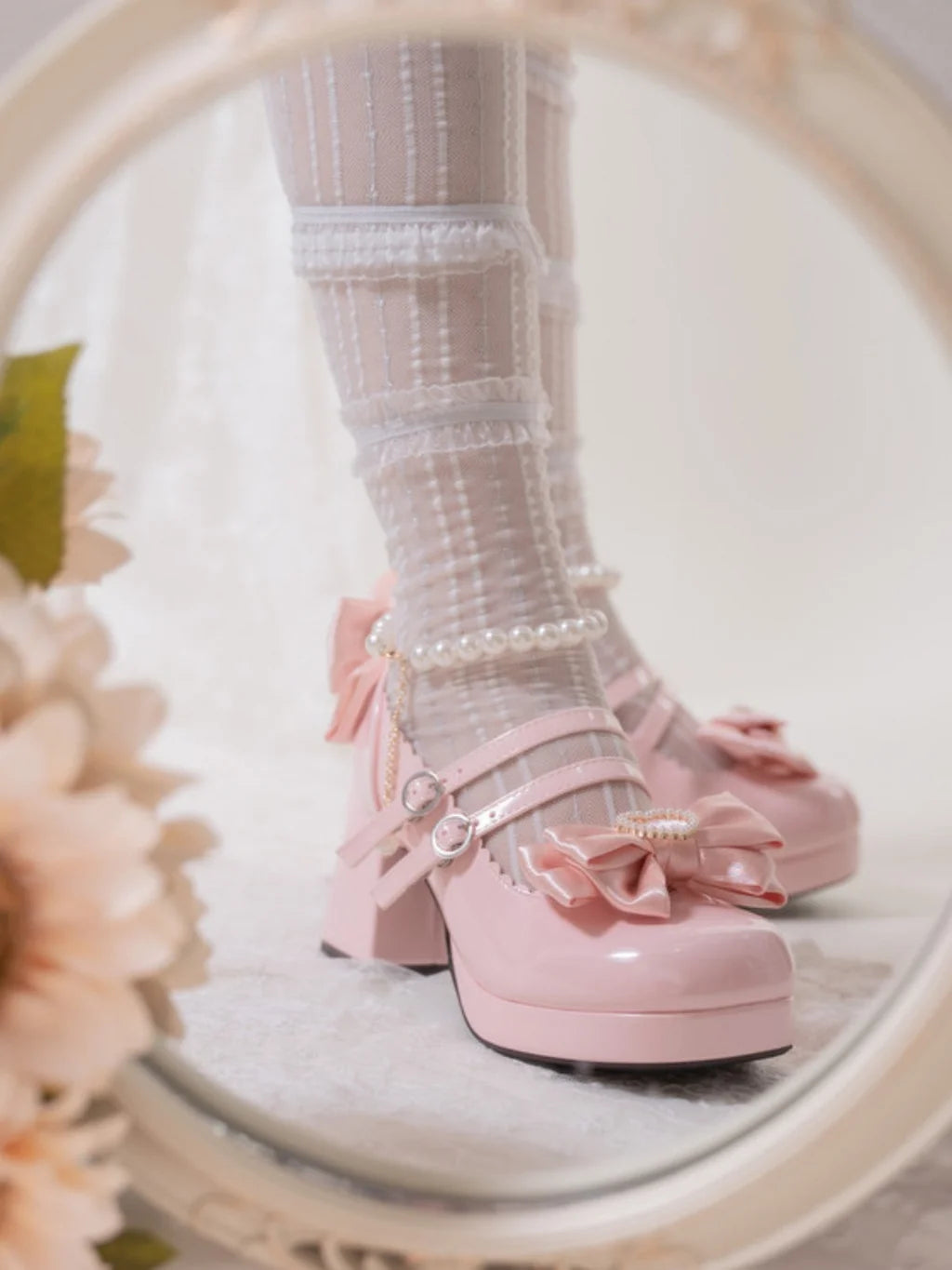 Lolita Shoes New Japanese Cute Round Head Lolita Shoes Single Shoes Women