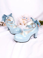 "Dreamy Confectionery"&nbsp;— Inspired by the simplicity and charm of classic French patisserie, these heels blend playful sweetness with timeless Lolita elegance. The minimalist solid color design emphasizes versatility, while the oversized bow detail adds a whimsical touch, evoking the joy of unwrapping a delicate candy.