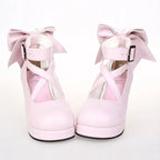"Dreamy Confectionery"&nbsp;— Inspired by the simplicity and charm of classic French patisserie, these heels blend playful sweetness with timeless Lolita elegance. The minimalist solid color design emphasizes versatility, while the oversized bow detail adds a whimsical touch, evoking the joy of unwrapping a delicate candy.