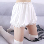 Lolita Shorts JK Black White Safety Shorts Summer Thin Wearable Bud Bloomers Lolita Pumpkin Underwear