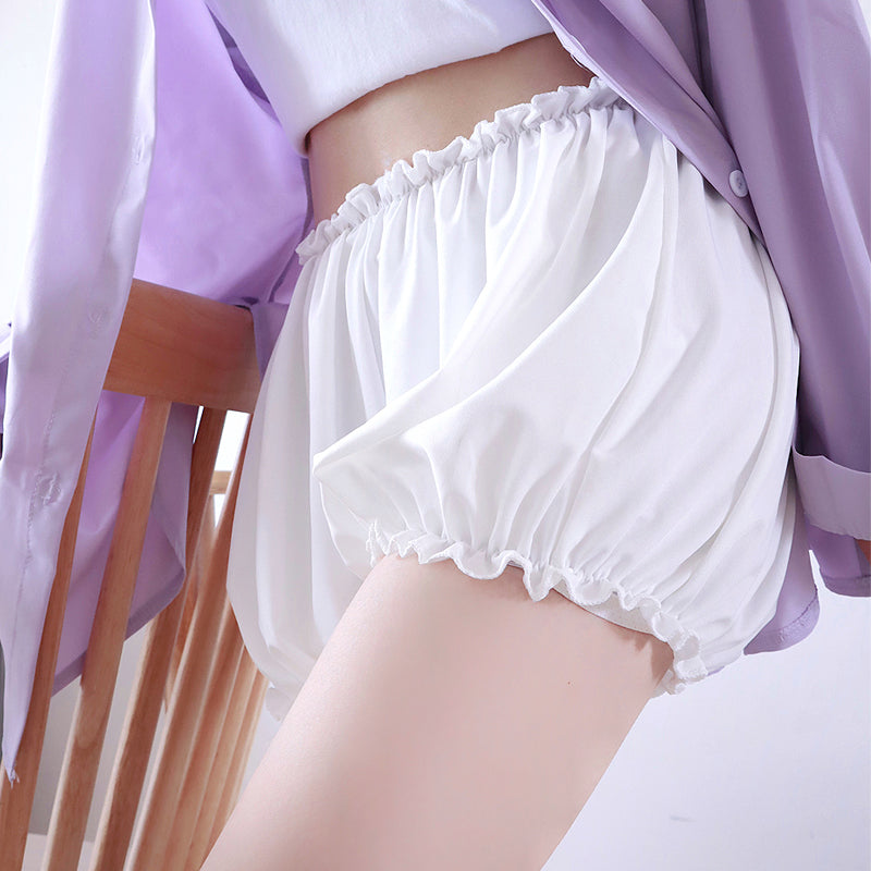 Lolita Shorts JK Black White Safety Shorts Summer Thin Wearable Bud Bloomers Lolita Pumpkin Underwear
