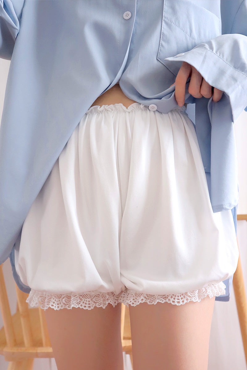 Lolita Shorts JK Black White Safety Shorts Summer Thin Wearable Bud Bloomers Lolita Pumpkin Underwear