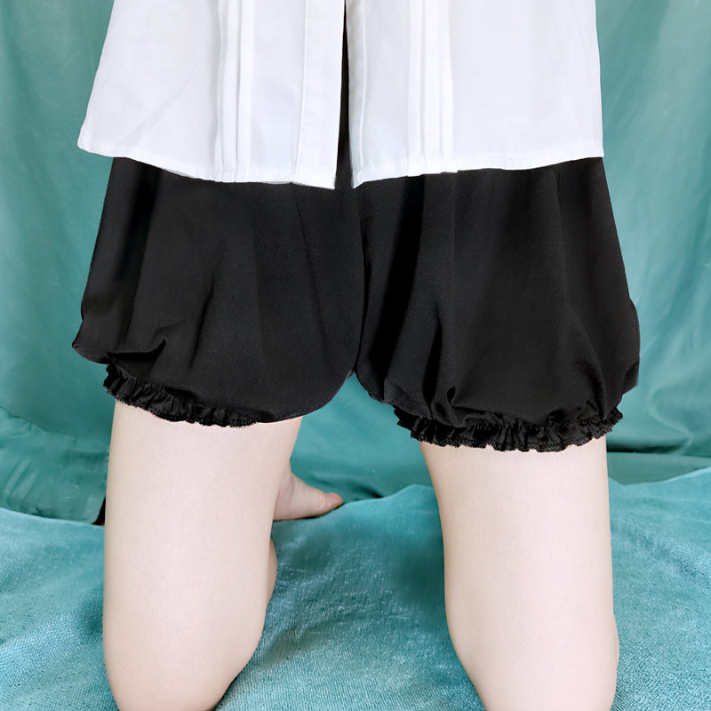Lolita Shorts JK Black White Safety Shorts Summer Thin Wearable Bud Bloomers Lolita Pumpkin Underwear