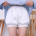 Lolita Shorts JK Safety Shorts Through Lace Bloomers Wearable Pumpkin Shorts Black White Underwear