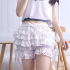 Lolita Shorts JK Safety Shorts Through Lace Trim Edge Wearable Pumpkin Bloomers Lolita Underwear