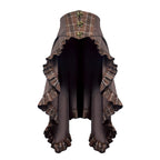 Design Concept:
This Lolita skirt in brown features a charming lace-trimmed plaid design and a flattering A-line silhouette, combining vintage elegance with playful Lolita style. The high-waist cut enhances the figure while the flowing fabric ensures comfort, making it perfect for daily wear, tea parties, or casual Lolita gatherings. Its intricate lace details and plaid pattern add a sophisticated yet whimsical touch to any outfit.
