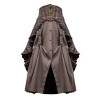 Design Concept:
This Lolita skirt in brown features a charming lace-trimmed plaid design and a flattering A-line silhouette, combining vintage elegance with playful Lolita style. The high-waist cut enhances the figure while the flowing fabric ensures comfort, making it perfect for daily wear, tea parties, or casual Lolita gatherings. Its intricate lace details and plaid pattern add a sophisticated yet whimsical touch to any outfit.
