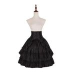 Design Concept:
This Gothic Lolita skirt is crafted from soft black cotton with a flattering high-waist cut, creating a versatile yet elegant silhouette. Designed to complement a variety of Lolita styles, it pairs effortlessly with blouses, corsets, or coats, making it suitable for both daily wear and cosplay. The classic black shade adds a timeless gothic charm while ensuring a perfect match with diverse accessories and themes.