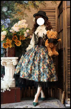 Step into a timeless masterpiece with the Rose Manor skirt, where oil painting-inspired roses bloom across luxurious fabric. This classic Lolita design merges artistic elegance with structured sophistication, featuring a high-waist A-line silhouette that flatters every figure. Handcrafted with meticulous attention to detail, the skirt offers customizable options for a personalized touch. Perfect for garden parties, formal events, or romantic outings, it embodies the grace of a bygone era while celebrating m