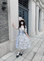 Design Concept:
This Lolita skirt in white features a charming nautical sailboat print and a high-waist puffed silhouette, showcasing a blend of vintage elegance and playful Lolita style. The generous skirt flare creates a graceful, voluminous look, perfect for daily wear, tea parties, or casual Lolita gatherings. Crafted from soft, breathable fabric, it offers comfort while maintaining a structured, eye-catching silhouette.