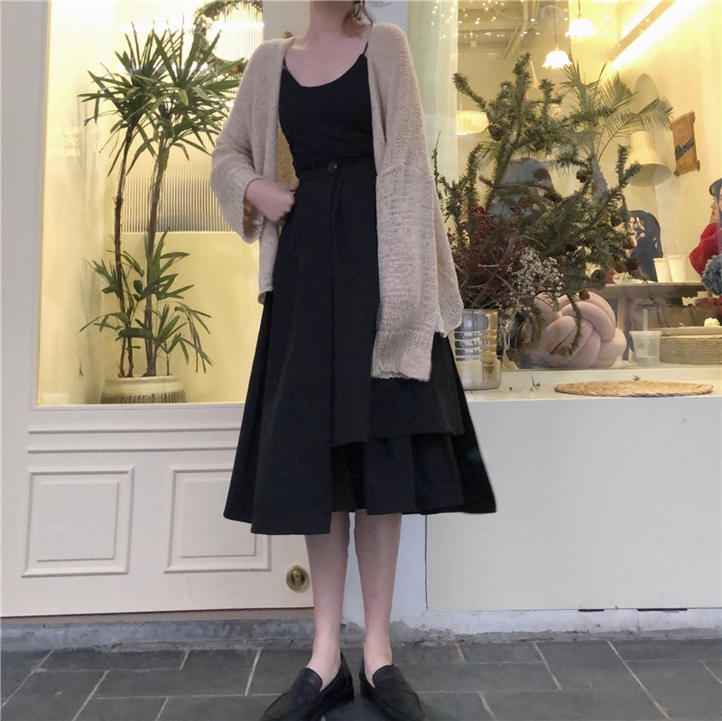 Redefine elegance with this asymmetrical midi skirt designed for curvy figures. The high-waist cut and dramatically flared A-line silhouette create a flattering, flowy shape that elongates the frame. Crafted from lightweight, breathable fabric, it offers comfort for warmer days while the unique hemline adds modern sophistication. Perfect for brunches, garden parties, or elevating everyday style, this skirt combines fashion-forward design with timeless grace. The versatile design transitions seamlessly from 