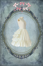 Embrace timeless elegance with this Gothic-inspired Lolita cake skirt, crafted from breathable pure cotton for comfort. The structured tiered design creates a graceful bell silhouette that flatters the figure while evoking Victorian grandeur. Delicate lace trims and subtle ruffles enhance its romantic appeal, blending dark aesthetics with Japanese-style refinement. Perfect for tea parties, conventions, or enchanting daily wear, this skirt balances sophistication with whimsy—a versatile piece that captures t