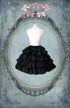 Embrace timeless elegance with this Gothic-inspired Lolita cake skirt, crafted from breathable pure cotton for comfort. The structured tiered design creates a graceful bell silhouette that flatters the figure while evoking Victorian grandeur. Delicate lace trims and subtle ruffles enhance its romantic appeal, blending dark aesthetics with Japanese-style refinement. Perfect for tea parties, conventions, or enchanting daily wear, this skirt balances sophistication with whimsy—a versatile piece that captures t