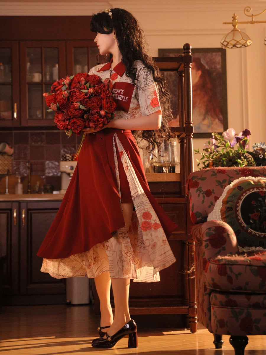 Embrace timeless femininity with the "Rose de Vie" skirt, where artistry meets elegance. Crafted from flowing double-layer chiffon, this original design features a graceful asymmetrical hem that dances with movement. The belted waist accentuates your silhouette, while delicate rose-inspired motifs echo a narrative of blooming romance. Perfect for garden parties, afternoon teas, or adding a touch of poetic sophistication to everyday wear. This skirt celebrates the lighthearted maturity of modern femininity—w
