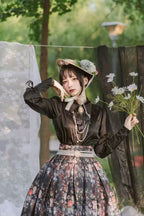 Design Concept:
This Lolita skirt, available in black and white, features a delicate and charming floral print that brings a touch of elegance to everyday styling. Crafted from soft, breathable fabric, the semi-length silhouette ensures a graceful drape and comfortable fit. The design combines classic Lolita aesthetics with modern versatility, making it ideal for daily wear, tea parties, or casual Lolita gatherings. Its timeless color palette and intricate floral detailing add a sophisticated yet playful ch