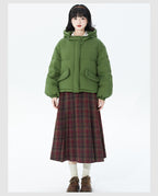 Embrace autumn’s warmth with this vintage-inspired red tartan skirt, crafted from soft wool blend fabric for cozy comfort. The classic A-line silhouette and gentle pleats create a flattering, relaxed fit, while the midi length adds timeless elegance. Perfect for pairing with sweaters or blouses, this skirt blends rustic charm with refined versatility. Ideal for crisp fall days, holiday gatherings, or adding a touch of nostalgic romance to your wardrobe. Designed for both style and substance, it invites you 