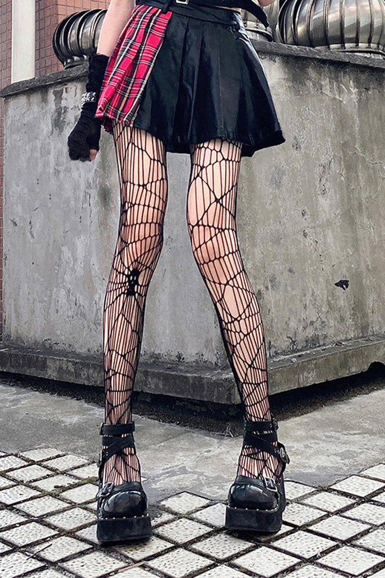 Designed for the daring and elegant, these black Gothic socks blend seduction with sophistication. The over-the-knee length and wide cuff create a striking silhouette, while intricate lace and fishnet detailing add texture and allure. Perfect for completing a bold Lolita or Gothic coord, these socks empower wearers to embrace their darkly romantic side. Crafted for both style and statement, they transform any outfit into a masterpiece of dramatic elegance.