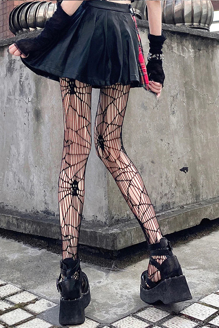Designed for the daring and elegant, these black Gothic socks blend seduction with sophistication. The over-the-knee length and wide cuff create a striking silhouette, while intricate lace and fishnet detailing add texture and allure. Perfect for completing a bold Lolita or Gothic coord, these socks empower wearers to embrace their darkly romantic side. Crafted for both style and statement, they transform any outfit into a masterpiece of dramatic elegance.