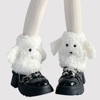 Lolita Stockings Cute Plush Wool Autumn and Winter Dog Ears Short Lolita Accessories