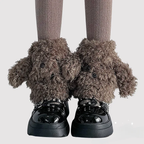 Lolita Stockings Cute Plush Wool Autumn and Winter Dog Ears Short Lolita Accessories